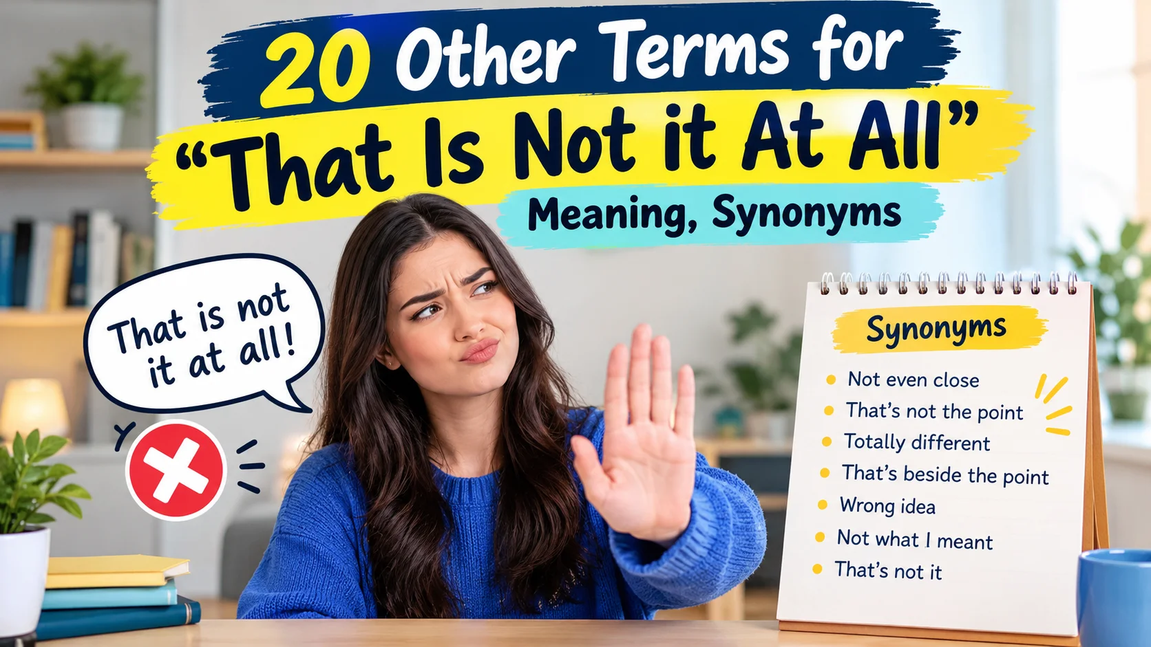 That Is Not It At All”: Meaning, Synonyms