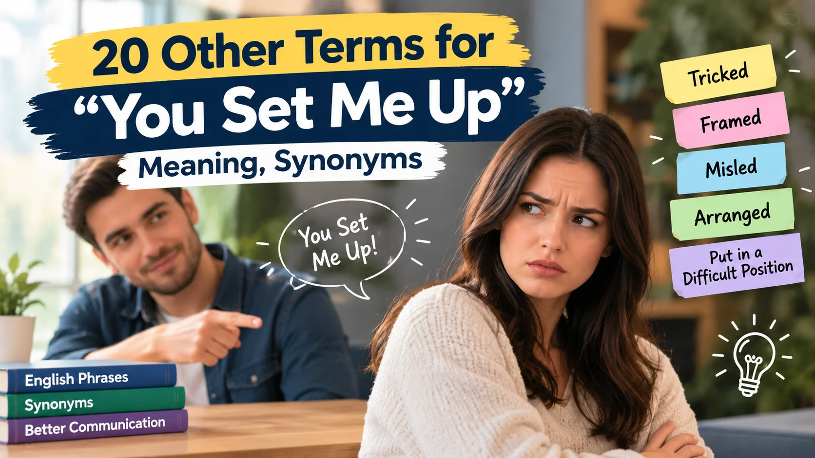 You Set Me Up”: Meaning, Synonyms