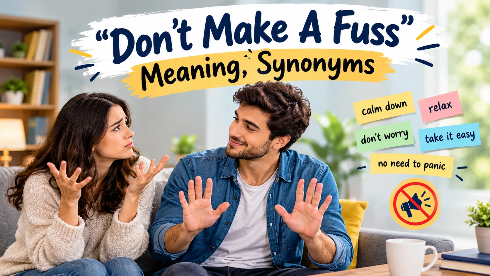 “Don't Make A Fuss”: Meaning, Synonyms