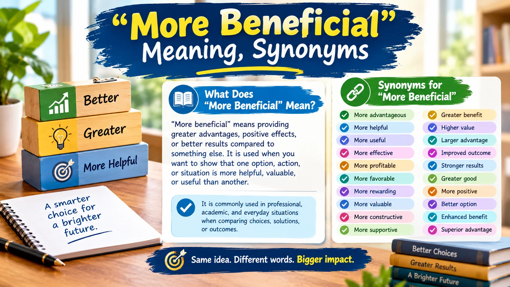 “More Beneficial”: Meaning, Synonyms